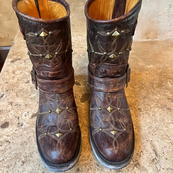Old Gringo Biker Polo Stud Boots 7 - Picture 3 of 15